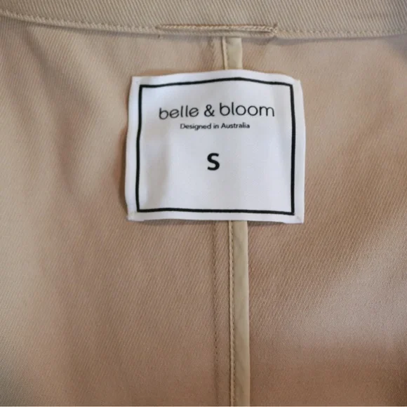 BELLE AND BLOOM Empirical Trench Coat - Beige SIZE Small - Picture 13 of 13